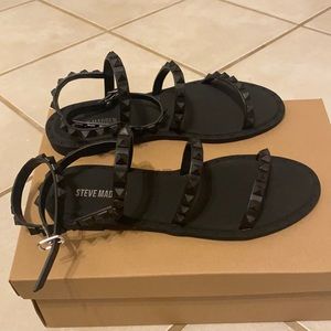 Steve Madden black jelly sandals
